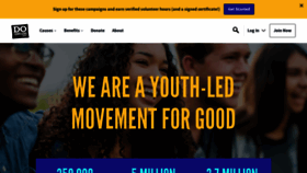 What Dosomething.org website looked like in 2022 (2 years ago)