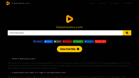 What Dotstreams.com website looked like in 2022 (2 years ago)