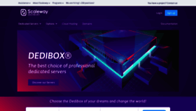 What Dedibox.fr website looked like in 2022 (2 years ago)