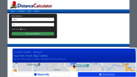 What Distancecalculator.co.za website looked like in 2022 (2 years ago)