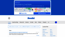 What Dewalist.com website looked like in 2022 (2 years ago)