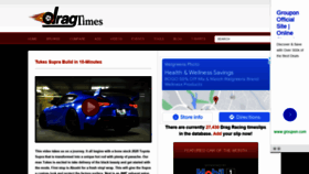 What Dragtimes.com website looked like in 2022 (2 years ago)