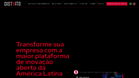What Distrito.me website looked like in 2022 (2 years ago)