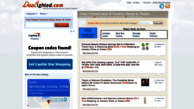 What Dealighted.com website looked like in 2022 (2 years ago)