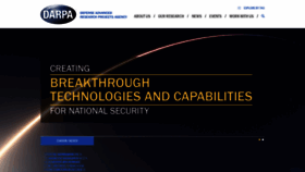 What Darpa.mil website looked like in 2022 (2 years ago)