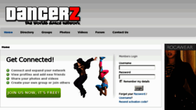 What Dancerz.com website looked like in 2011 (13 years ago)