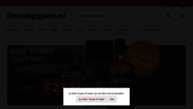 What Drankgigant.nl website looked like in 2022 (3 years ago)