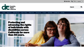 What Disabilityrightsca.org website looked like in 2022 (2 years ago)