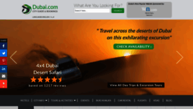 What Dubai.com website looked like in 2022 (2 years ago)