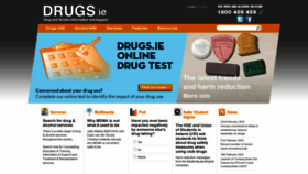 What Drugs.ie website looked like in 2022 (2 years ago)