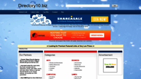 What Directory10.biz website looked like in 2022 (2 years ago)