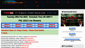 What Daddylive.me website looked like in 2022 (2 years ago)
