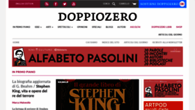 What Doppiozero.com website looked like in 2022 (2 years ago)