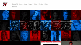 What Davidbowie.com website looked like in 2022 (2 years ago)