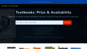 What Directtextbook.com website looked like in 2022 (2 years ago)