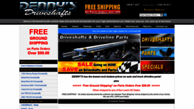 What Dennysdriveshaft.com website looked like in 2022 (2 years ago)
