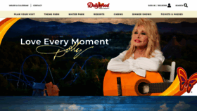 What Dollywood.com website looked like in 2022 (2 years ago)