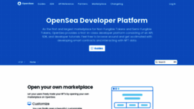 What Docs.opensea.io website looked like in 2022 (2 years ago)