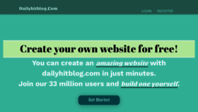 What Dailyhitblog.com website looked like in 2022 (2 years ago)