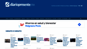 What Diariopresente.mx website looked like in 2022 (2 years ago)