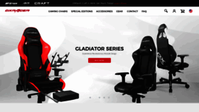 What Dxracer.com website looked like in 2022 (2 years ago)