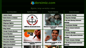 What Dersimiz.com website looked like in 2022 (2 years ago)
