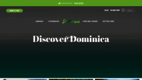 What Discoverdominica.com website looked like in 2022 (2 years ago)