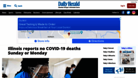 What Dailyherald.com website looked like in 2022 (2 years ago)