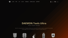 What Daemon-tools.cc website looked like in 2022 (3 years ago)