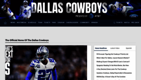 What Dallascowboys.com website looked like in 2022 (2 years ago)