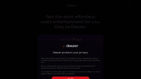 What Deezer.com website looked like in 2022 (2 years ago)