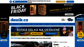 What Denik.cz website looked like in 2022 (2 years ago)