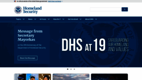What Dhs.gov website looked like in 2022 (2 years ago)