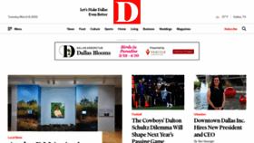 What Dmagazine.com website looked like in 2022 (2 years ago)