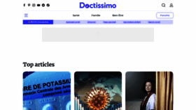 What Doctissimo.fr website looked like in 2022 (2 years ago)