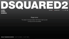 What Dsquared2.com website looked like in 2022 (2 years ago)