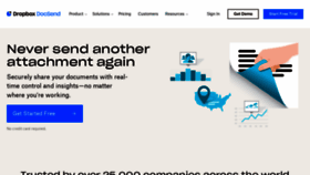 What Docsend.com website looked like in 2022 (2 years ago)