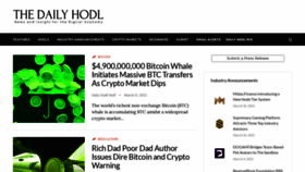 What Dailyhodl.com website looked like in 2022 (2 years ago)