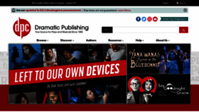 What Dramaticpublishing.com website looked like in 2022 (2 years ago)