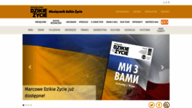 What Dzikiezycie.pl website looked like in 2022 (2 years ago)