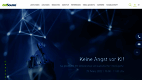 What Dotsource.de website looked like in 2022 (2 years ago)