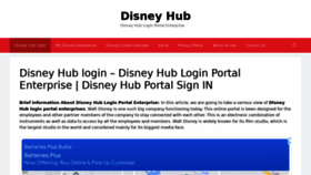 What Disneyhubportal.com website looked like in 2022 (2 years ago)