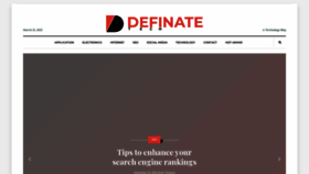 What Definatetech.com website looked like in 2022 (2 years ago)