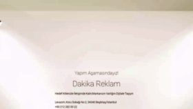 What Dakikareklam.com website looked like in 2022 (2 years ago)