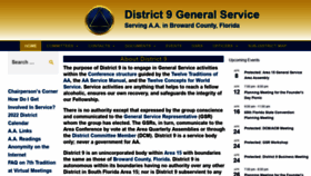 What District9aa.org website looked like in 2022 (2 years ago)