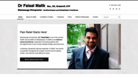 What Drfaisalmalik.com website looked like in 2022 (2 years ago)