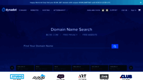 What Dynadot.com website looked like in 2022 (2 years ago)
