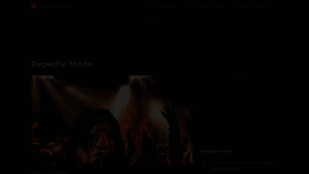 What Depechemode.de website looked like in 2022 (2 years ago)
