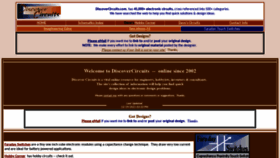 What Discovercircuits.com website looked like in 2022 (2 years ago)