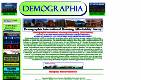 What Demographia.com website looked like in 2022 (2 years ago)